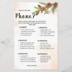 Wat staat er op je Phone Weddenrenkaart? Flyer