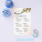 Wat staat er op je Phone Weddenrenkaart? Flyer (Enkel)