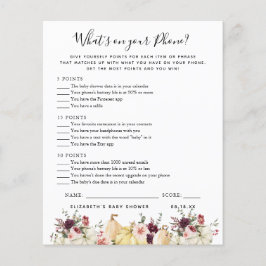 Wat staat er op je telefoon? | BABY SHOWER