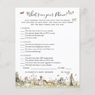 Wat staat er op je telefoon?   BABY SHOWER