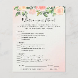 Wat staat er op je telefoon? | BABY SHOWER