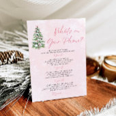 Wat staat er op je telefoon Baby shower spel Kaart