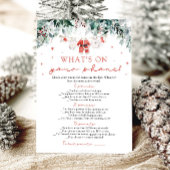 Wat staat er op je telefoon Baby shower spel Kaart