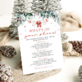 Wat staat er op je telefoon Baby shower spel Kaart