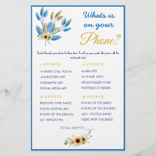 Wat staat er op je telefoon? Game Kaart Flyer