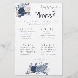 Wat staat er op je telefoon? Game Kaart Flyer