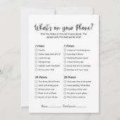 Wat staat er op je telefoon vrijgezellenfeest Game (Voorkant)