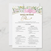 Wat staat er op je telefoon Wildflower vrijgezelle Kaart (Voorkant)