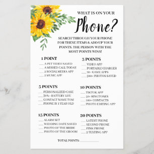Wat staat er op je telefoon Zonnebloemen Douche Sp Flyer