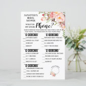 Wat staat er op je telefoondouche in de Engelse sp (Staand voorkant)