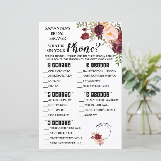 Wat staat er op je telefoondouche in de Engelse sp (Staand voorkant)