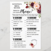 Wat staat er op je telefoondouche in de Engelse sp (Voorkant)