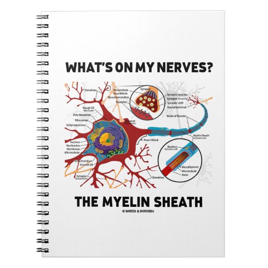 Wat staat er op mijn zenuwen? De Myelin Sheath Notitieboek (Voorkant)