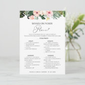 Wat staat er op uw telefoon Tropical vrijgezellenf Kaart (Staand voorkant)