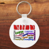 Wat staat er vandaag in mijn hoofd......CAMPING Sleutelhanger (Voorkant)