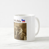 Wat? Stem op Harris/Walz Coffee Mok (Voorkant rechts)