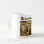 Wat? Stem op Harris/Walz Coffee Mok (Voorkant links)