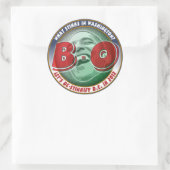 Wat stinkt in Washington? Ronde Sticker (Tas)