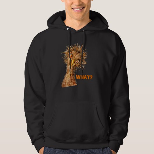Wat Struisvogel Brutaal Vogel Hoodie (Voorkant)