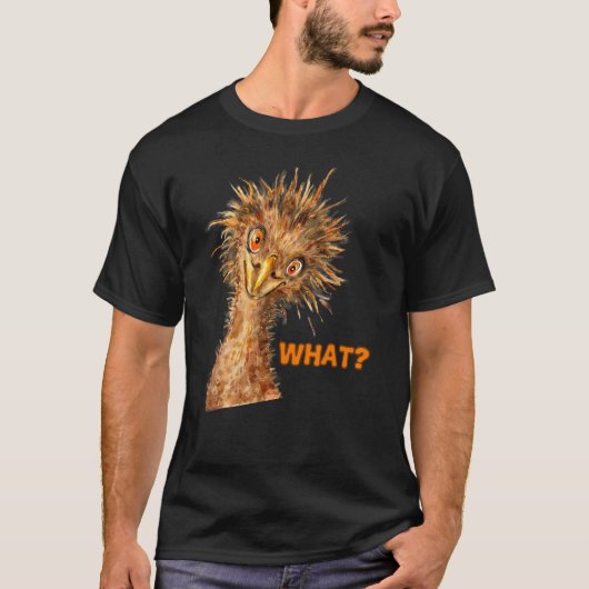 Wat Struisvogel Brutaal Vogel T-shirt (Voorkant)