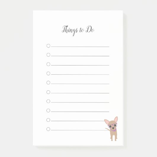 Wat te doen in Chihuahua Post-it® Notes (Voorkant)