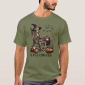 Wat te doen in de buurt van Halloween Skeleton & B T-shirt (Voorkant)