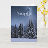 Wat te doen in de buurt van Night Sky Starry Winte Kaart (Gele Bloem)