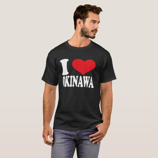 Wat te doen in de buurt van Okinawa Heart Okinawa  T-shirt (Voorkant volledig)