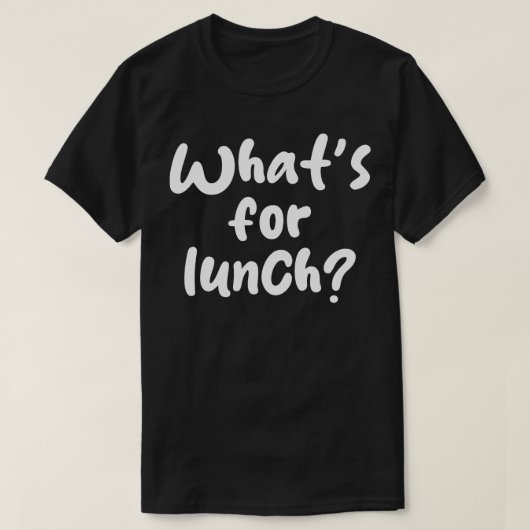 Wat te lunchen 1 t-shirt (Design voorkant)