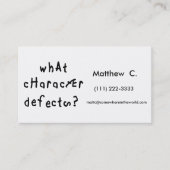 Wat teken defect contactkaartje (Voorkant)