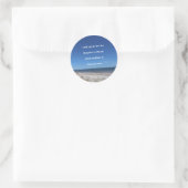 "Wat telt is dat je hier bent" Ronde Sticker (Tas)