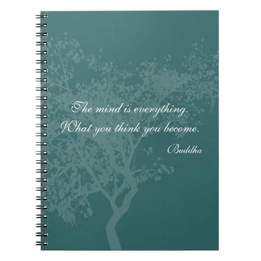 Wat u denkt dat u een prijsopgave wordt - Boeddha- Notitieboek (Voorkant)