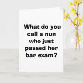 Wat u een non roepen die enkel haar bar… kaart (Gele Bloem)