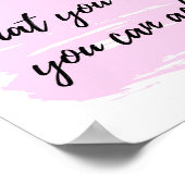 Wat u gelooft dat u kunt bereiken - positieve offe poster (Hoek)