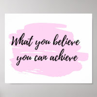 Wat u gelooft dat u kunt bereiken - positieve offe