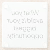 Wat u moet voorkomen met een glazen Onderzetter (Achterkant)