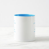 Wat u ook denkt (BABY BLUE mok) Mok (Midden)