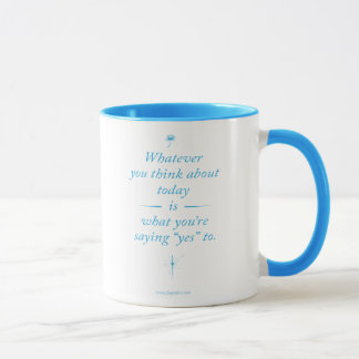 Wat u ook denkt (BABY BLUE mok) Mok