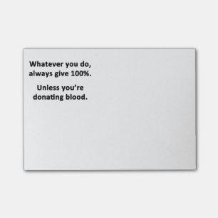 Wat u ook doet, geef altijd 100% post-it® notes