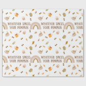 Wat u ook voor uw pompoenpakpapier gebruikt cadeaupapier (Vlak)