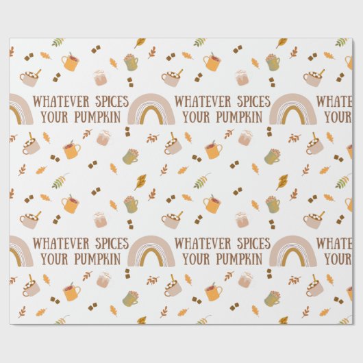 Wat u ook voor uw pompoenpakpapier gebruikt cadeaupapier (Vlak)