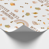 Wat u ook voor uw pompoenpakpapier gebruikt cadeaupapier (Hoek)