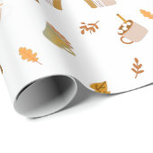 Wat u ook voor uw pompoenpakpapier gebruikt cadeaupapier (Rol Hoek)