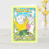 Wat u vandaag zult vieren? wenskaart kaart (Gele Bloem)