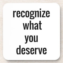 Wat u verdient hard plastic Onderzetter