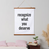 Wat u verdient is een wandtapijt met hout hangend wandkleed (Slaapkamer)