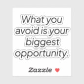 Wat u vermijdt aangepaste vinylsticker sticker (Vel)