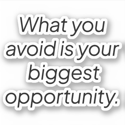 Wat u vermijdt aangepaste vinylsticker sticker (Voorkant)