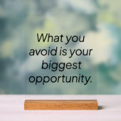 Wat u vermijdt Acryl Teken Acryl Bord (Neutraal)