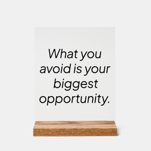 Wat u vermijdt Acryl Teken Acryl Bord (Voorkant)